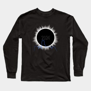 Eclipse 2024 - Austin Skyline Long Sleeve T-Shirt